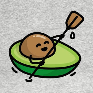 Funny canoe, canoeing, avocado, pun, kayak, rowing T-Shirt